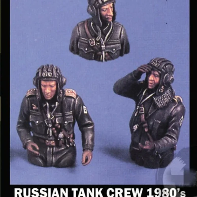

1/35 Scale Die-cast Resin Figure Model Kits Soviet Tank Soldiers Historical Miniatures Diorama Toys Unassembled and Unpainted