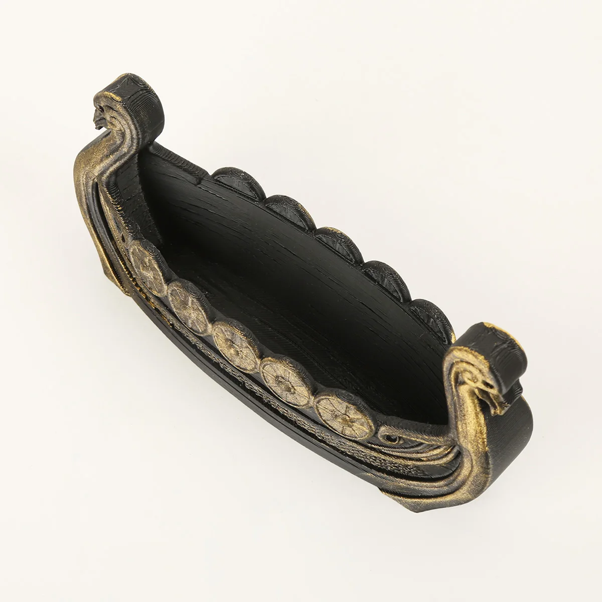 Cross‑border Vintage Viking Ship Jewelry Tray Gothic Dark Boat Figurine Desktop Ring Trinket Storage Decor