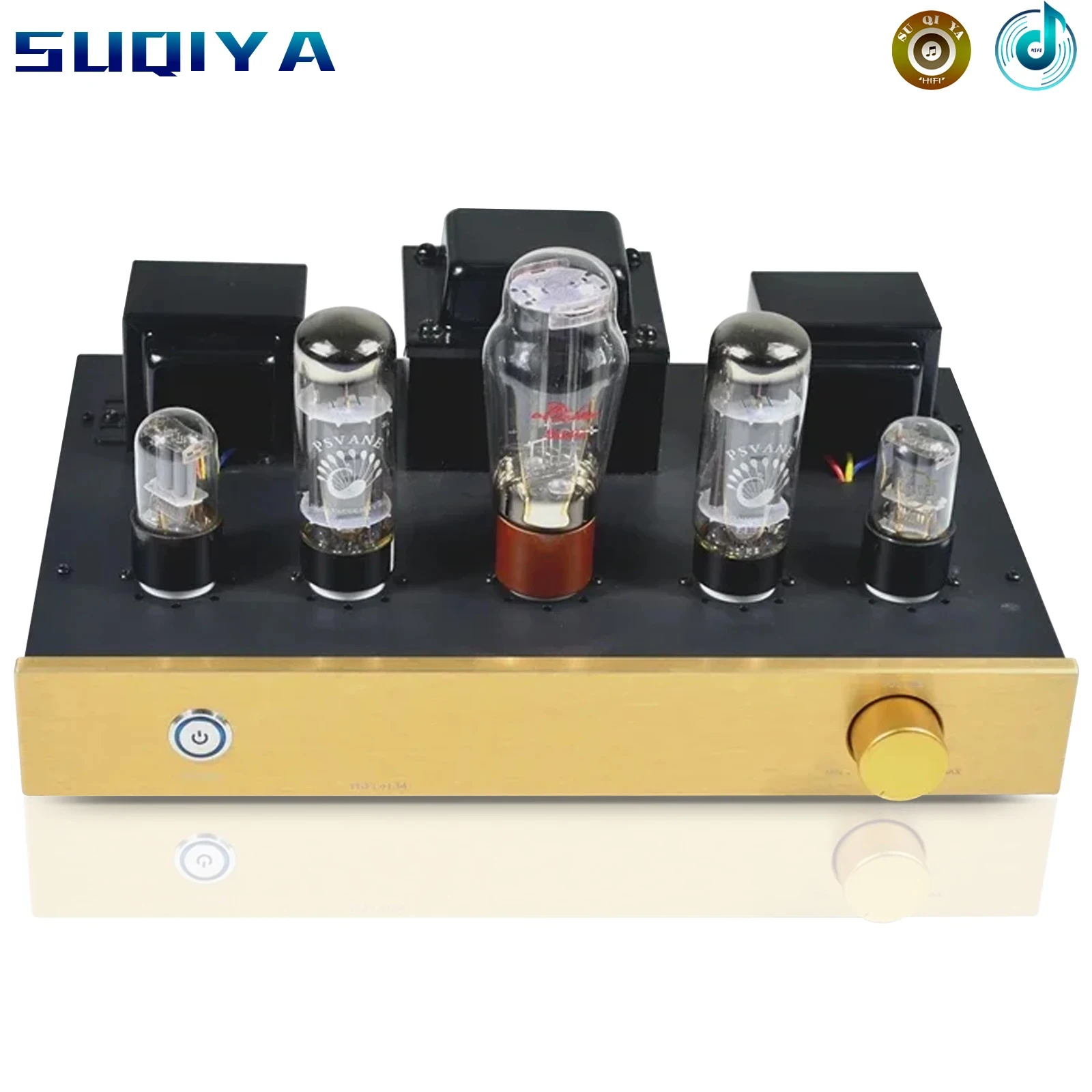 

NEW AC220V / AC110V 10W+10W 6N9P EL34 Tube Amplifier Single-ended Class A handmade audio Amplifier BLACK Gold silver