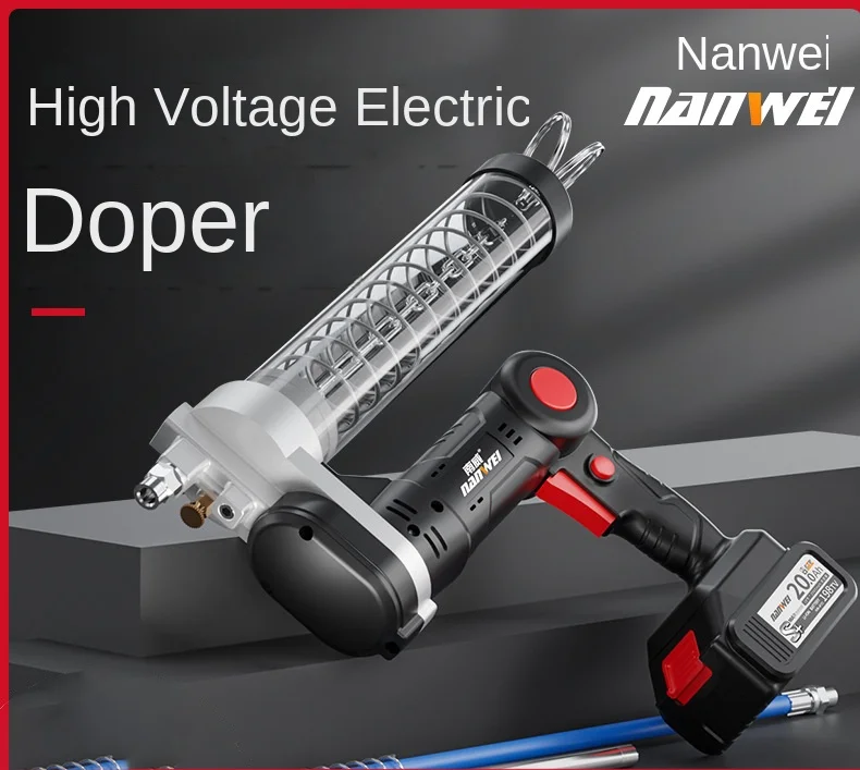 Nanwei Electric Doper Lithium Battery Butter Machine Forklift Excavator Grease Injector Rechargeable Lithium Battery ButterMaker