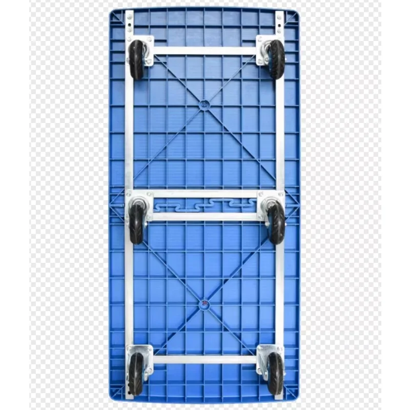 Double Decker Wagons Carts Heavy Duty Foldable Outdoor Collapsible Cart Portable Lightweight Utility Cart