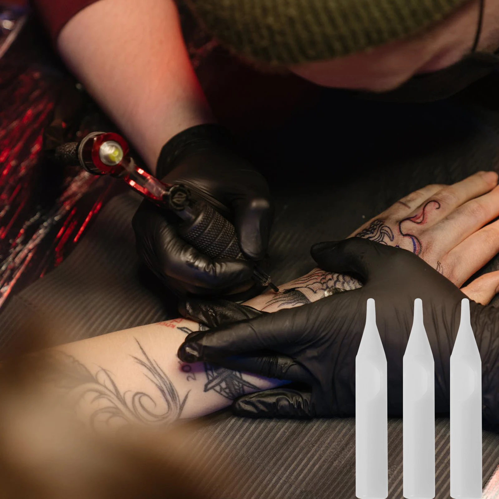 

Disposable Tattoo Mouthpieces High Quality ABS Durable Safe Hygienic Fits Most Machines Professional Tools Needle Nozzles