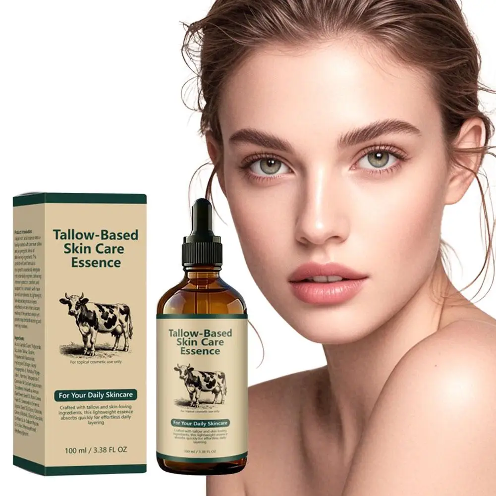 

Natural Tallow Peptide Facial Skin Essence, Mild Anti-Wrinkle Anti Aging Serum, Deep Moisturizing Hydration Repair Barrier
