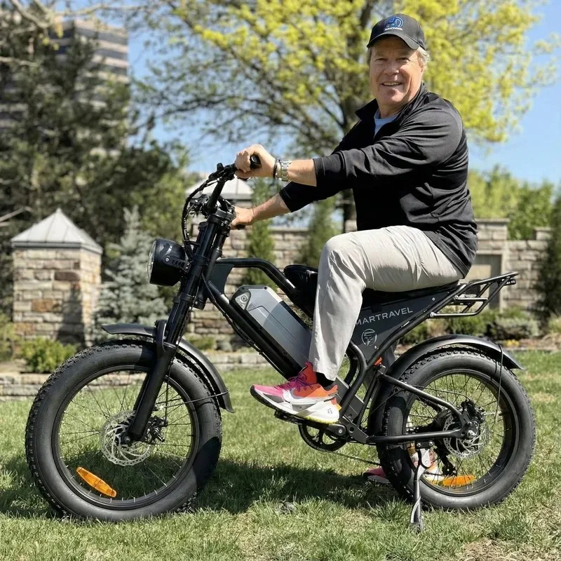 Smartravel Explorer DK400 1000W Moped Style Offroad Electric Bike Fat Tire image 3