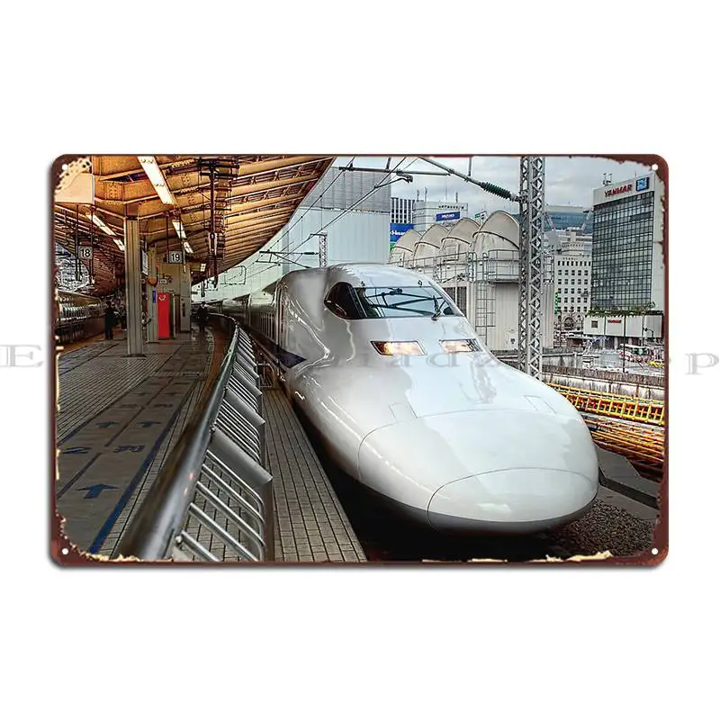 Shinkansen Osaka Japan Metal Sign Party Plaques Personalized Bar Wall Decor Tin Sign Poster