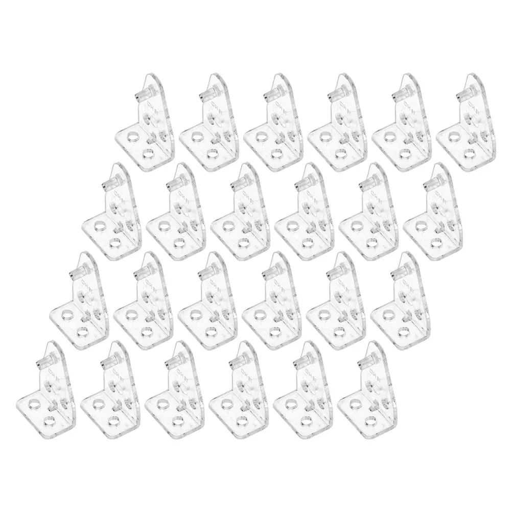 

24Pcs Transparent Blind Clips Clear Plastic 1 Inch Bottom Rail Holder Replacement Brackets for Horizontal Blinds Secure Fixing