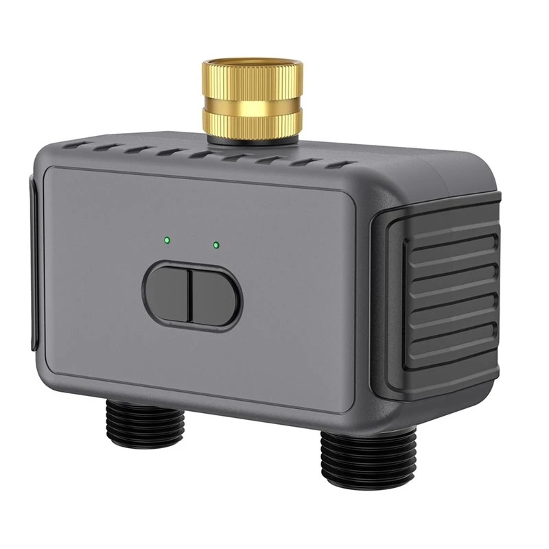 A76I-Smart Wifi Water Timer Tuya 2 Outlets Sprinkler Timer Garden Drip Irrigation System Rain Delay Controller