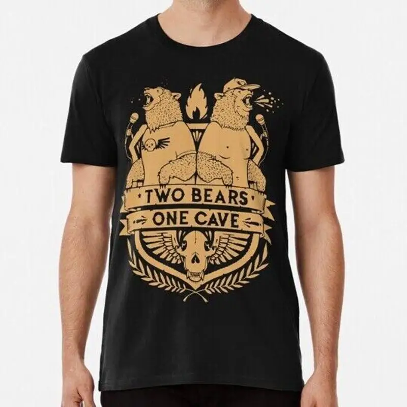 

Love Funny Man Ymh Merch Two Bears One Cave Подарок для фанатов S 5XL Футболка в США