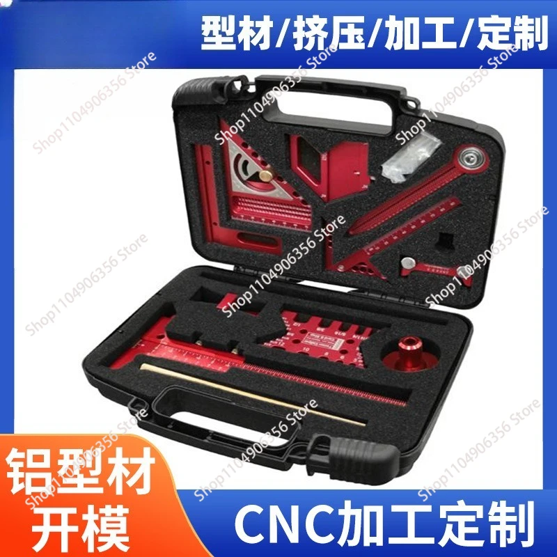 for Woodworking Measuring Tool Kit with Storage Box Woodworking Project Planning and Layout Board Splicing Auxiliary Kit