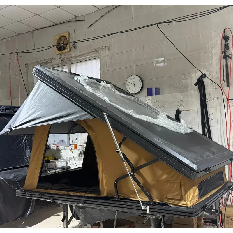 High Quality Aluminum Hard Shell Automatic Pop-Up Roof Top Tent For 2-3 Persons Outdoor Camping