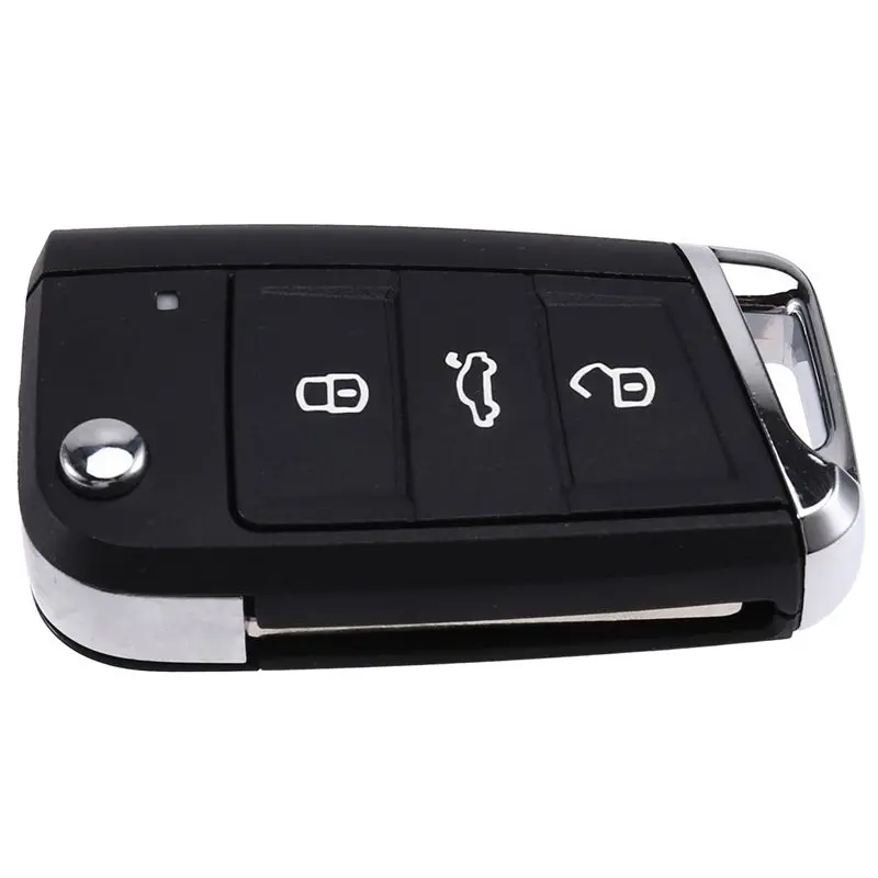 

Корпус ключа ABTU-Key для VW MBQ Golf Tiguan, чехол для ключа с 3 кнопками, складной корпус для дистанционного управления автомобилем.