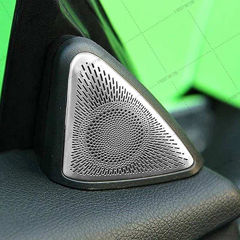 Car Stainless Steel Speaker Grille Cover for Mercedes Benz SLK Class R172 SLK200 SLK300 SLK350 2011-2012 Accessories