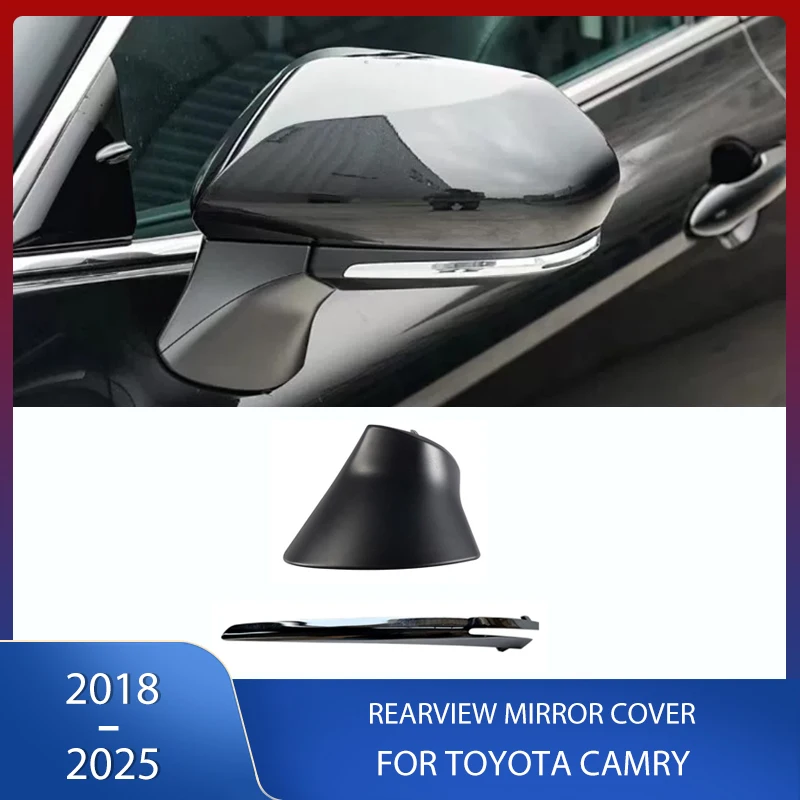 Rearview Mirror Base Outer Cover Lower Shell Bright Strip For Toyota Camry 2018 2019 2020 2021 2022 2023 2024 2025