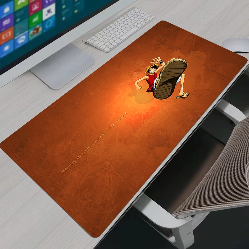 Mouse Pad Gaming ญี่ปุ่นเกมอะนิเมะ One Piece Home ใหม่ HD PC Mousepad XXL แป้นพิมพ์ Pad ลื่นสํานักงานพรมแล็ปท็อป Big Mice Pad