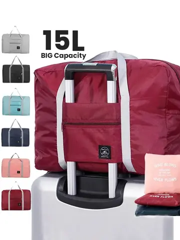 Foldable Travel Duffel Bag for Airlines Carry on Bag for Women and Girls Lightweight Large Capacity Sports Weekend Trip Overnigh