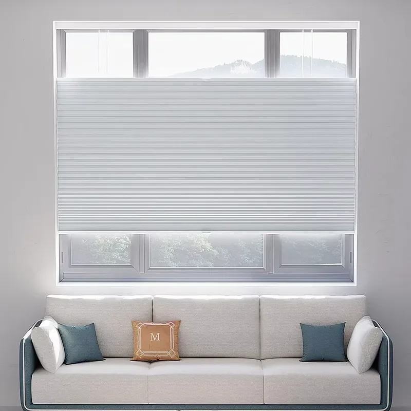 Cordless Honeycomb Blinds Top Down Bottom up Cellular Shades 100%Blackout windows Shades for Bedroom Office