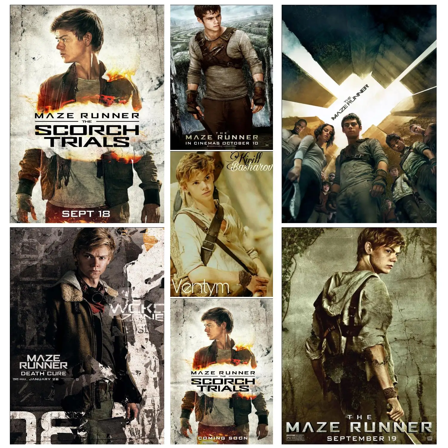 

newt maze runner Anime Video Game Canvas Art Poster and Wall Art Picture Print Modern Family bedroom Decor Posters
