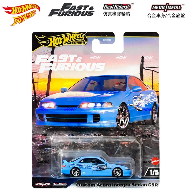 Hot Wheels Premium Fast and Furious 1/64 Hoteelws Cars Miniature Car Hotweheels Toys for Boy  Model Car Hotwheels Cart HNW46 G