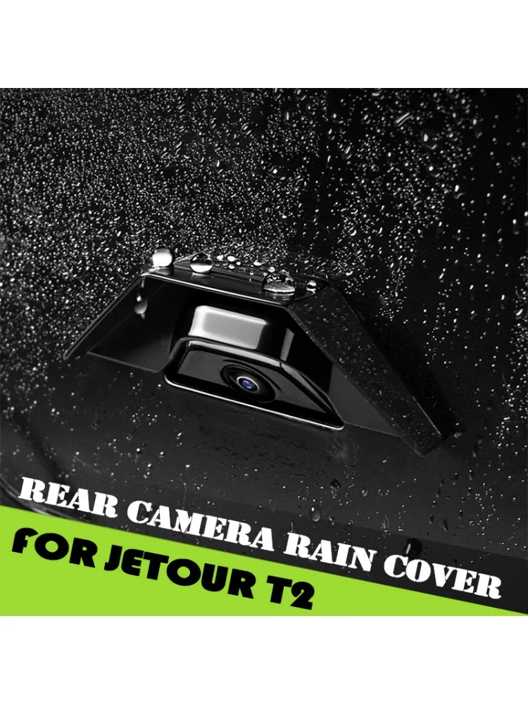 Osłona przeciwdeszczowa tylnej kamery pasująca do Jetour Traveller T2 2023 2024 2025 Streaming Media Lens Cover Rain Resistant Eyebrow Accessories — 2