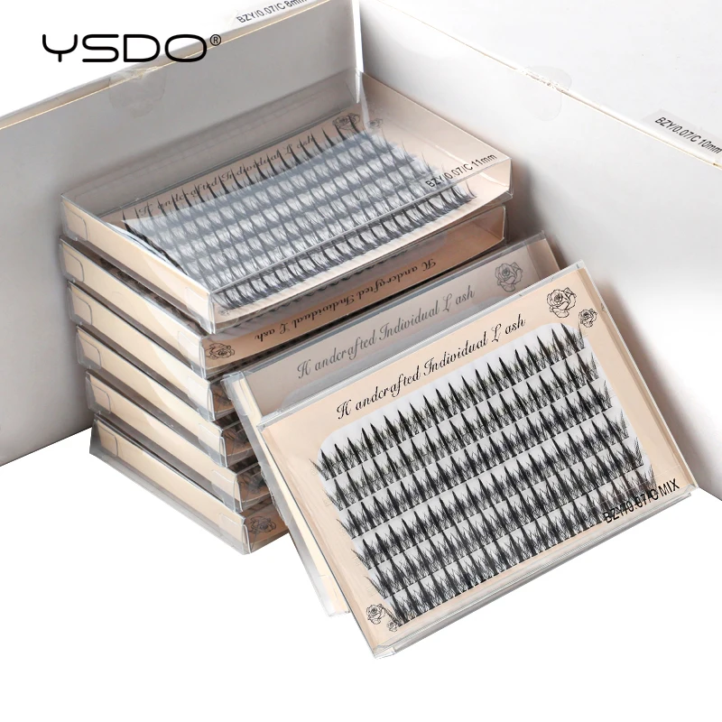 Wholesale Eyelash Extension 5/10/50/100 Boxes Individual Lashes Spikes Lash Wispy Premade Russian Natural False Eyelashes Makeup