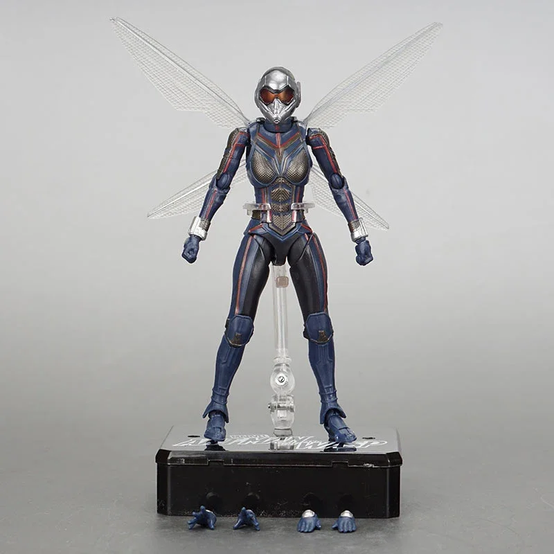 

17.5cm Marvel Figure Avengers Antman Wasp Action Figure Collectible Ornaments Model Movable Joints Statue Desktop Decor Boy Gift