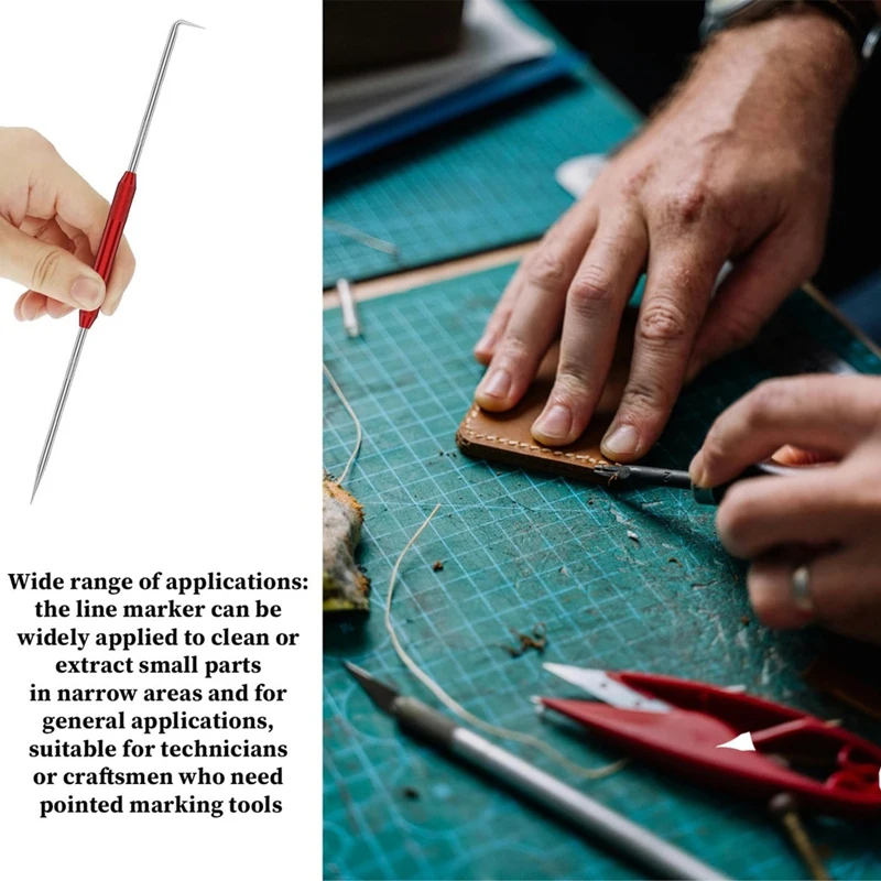 ホットダブルヘッド落書き、Oリングシールプーラーフック落書きマーキングツール、メカニック、技術者、または職人用