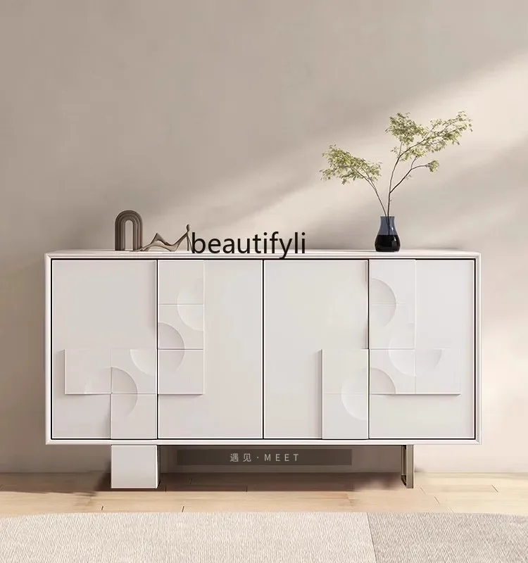 

Z.Nordic design creative dining side restaurant side cabinet entry door entrance entrance storage cabinet baking paint