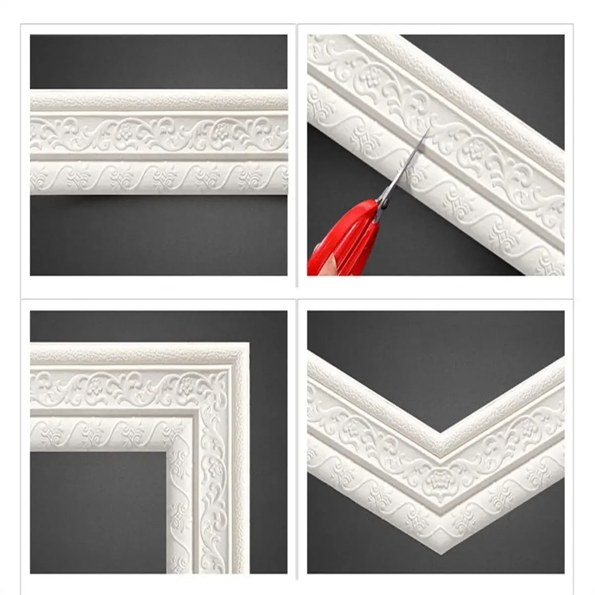 3D Self-Adhesive Vinyl Wall Trim Line Skirting Border Diy Room Decor Household Waterproof Baseboard Wallpaper Sticker Home Decor