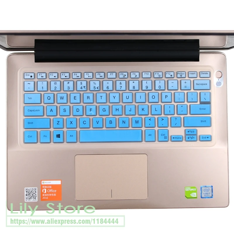 Silicone keyboard cover skin For Dell Inspiron 15 5582 i5582 5581 5580 5000 5568 5578 5579 5585 / Inspiron 7000 7569 7570 7573