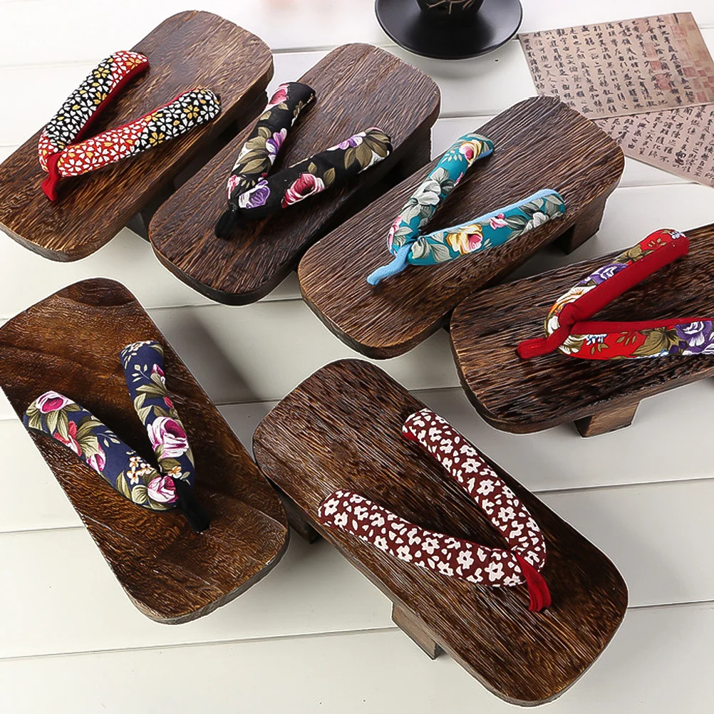 

1 пара японских сабо, летние сандалии на платформе, женские тапочки без шнуровки, удобная легкая повседневная обувь для прогулок на открытом воздухе, вечеринок