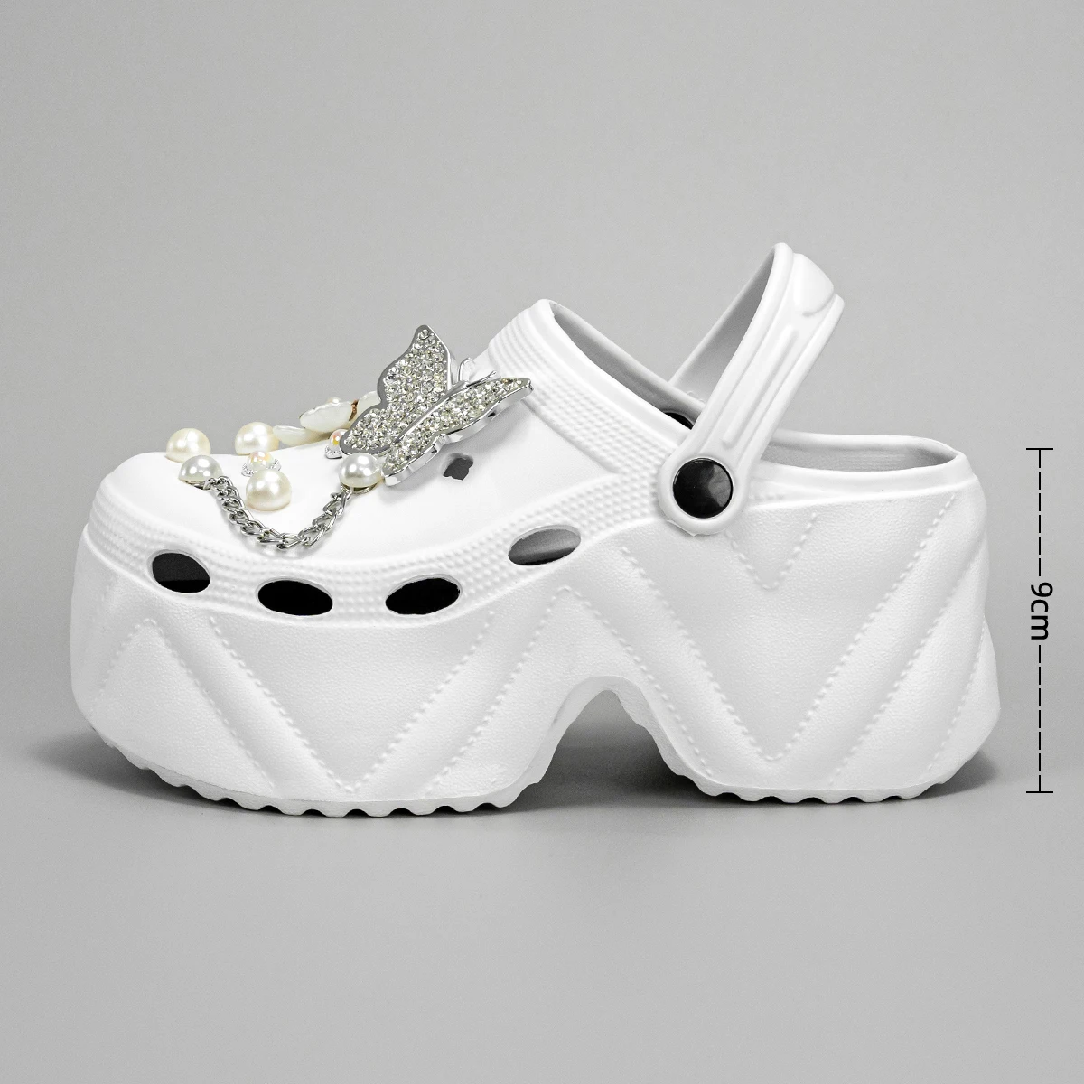 Smaller thick bottom sandals female 2024 summer outside wear new fashion hundred with height increase casual beach women\'s shoes