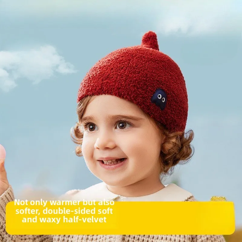 

Baby Hat, Cute Warm Knitted Hat for Little Month-old Baby, Autumn and Winter Hat for Boys and Girls