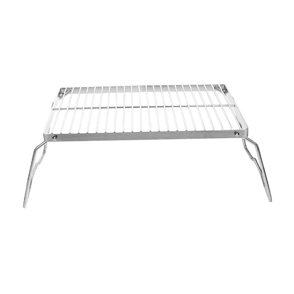 

Stainless Steel Grill Rack 30X20Cm Folding Mesh Baking Cooling Rack For Outdoor Barbecue Picnic Bbq Tool Camping Hiking