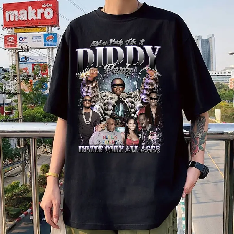 Diddy Vintage Bootleg Shirt, Sean Diddy Combs Rap Tee, P Diddy Goes To Prison F…