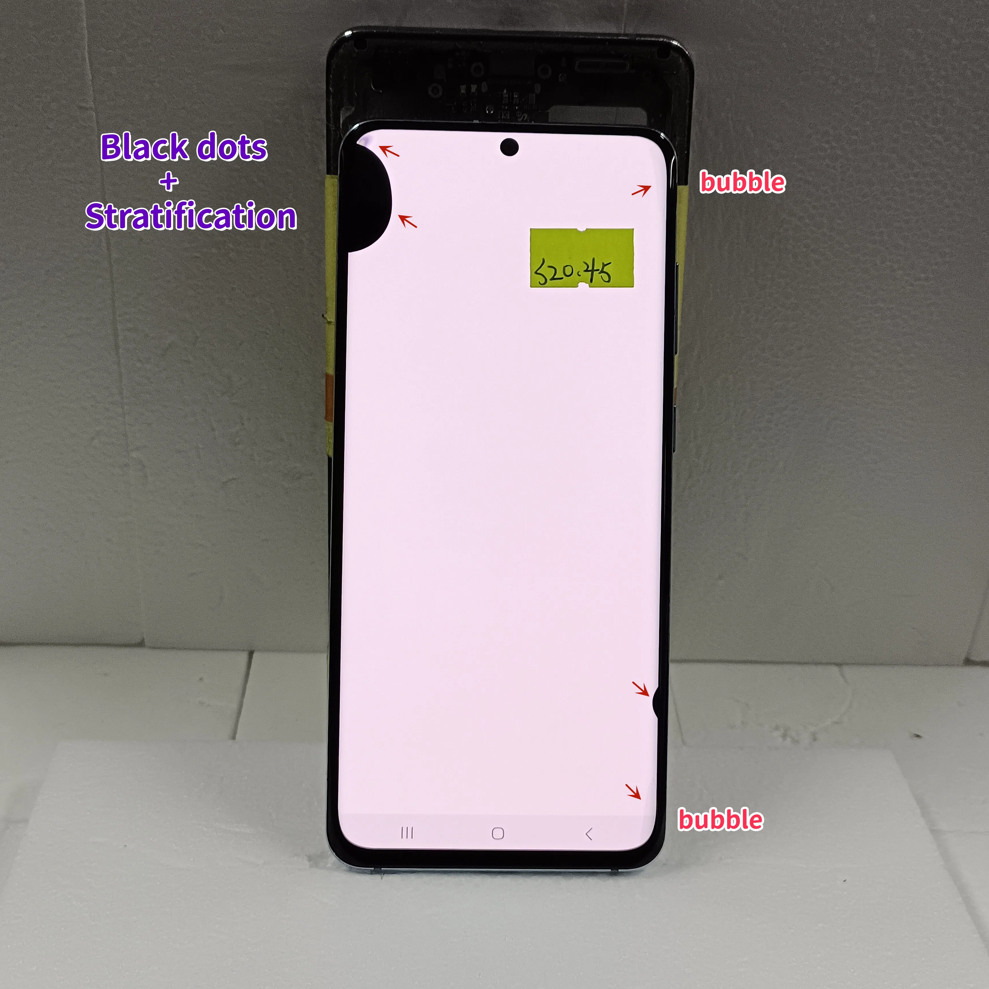 Super Amoled For Samsung S20 G980 G980f G980f/ds LCD Display With Frame Digital Touch Screen Assembly S20 Display,With Defect