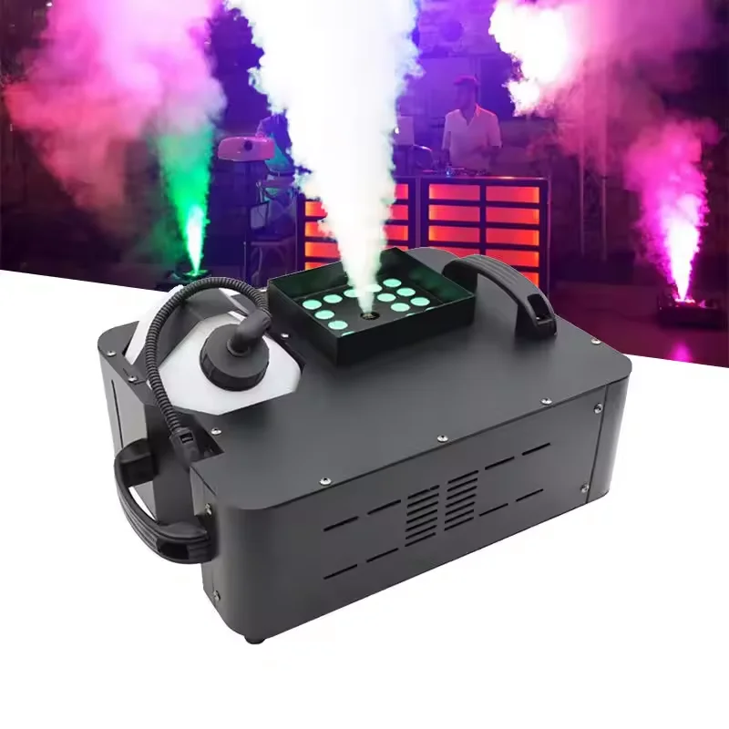 

1500 Вт Пульт дистанционного управления DMX512 Противотуманная машина и 24x3 Вт RGB Light Smoke Machine KTV Disco DJ Party Club Bar Wedding Stage Event Show