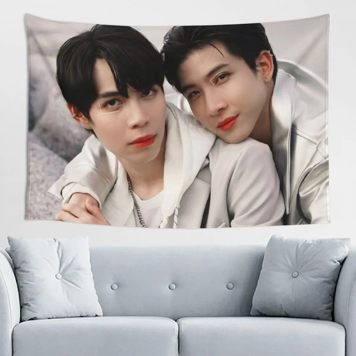Firstkhaotung Magazine Cover HD Poster Hanging Cloth Thai TV The Eclipse Drama Stills Photo Tapestry Home Wall Decor Background