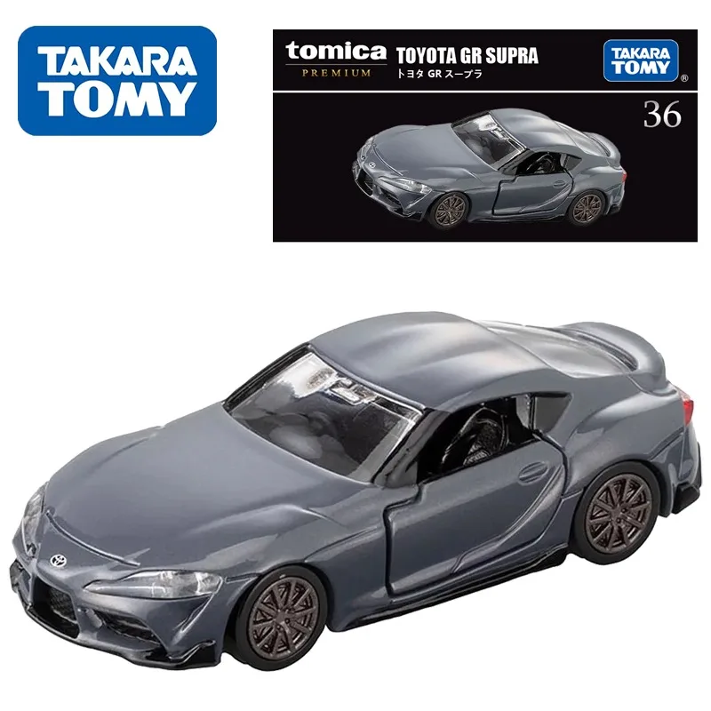 TAKARA TOMY Tomica TP36 TOYOTA GR SUPRA PREMIUM Игрушка-мотор из сплава, литая под давлением металлическая модель, коллекция рождественских подарков для мальчиков