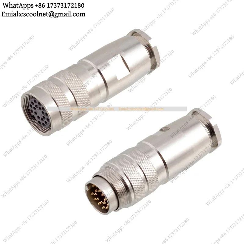 k06 k3 M16 Metal Waterproof Connector 2-24 Pin IP67 IP68 Male Female Plug Copper Contact Circular Cable