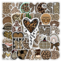 10/30/60Pcs Leopard Aesthetic Stickers Kids DIY Toys Gift Decorative Scrapbook Junk Journals Laptop Luggage Bottles Waterproof