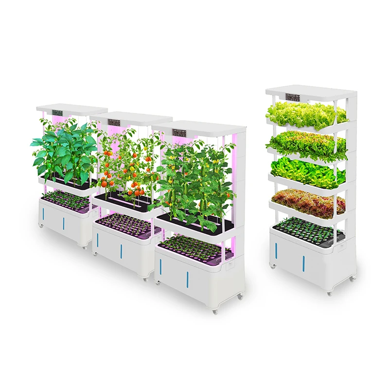 

Indoor Gardening Hydroponic Grow System Kit LED Lamp Vertical Vegetable Automatic Planting Machine