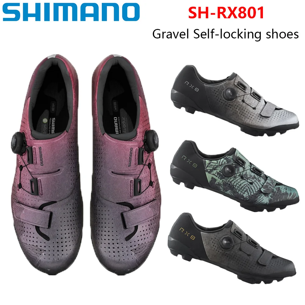 Shimano RX801 Self-locking Gravel Bike Shoes SH-RX801 Featherweight Gravel Racing Shoes