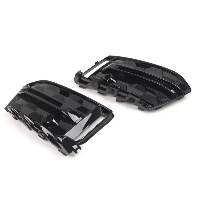 T17C Λ Front Bumper Grille 4KD807648E Car Fog Lamp Grille Cover Fog Lamp Frame 4KD807647E