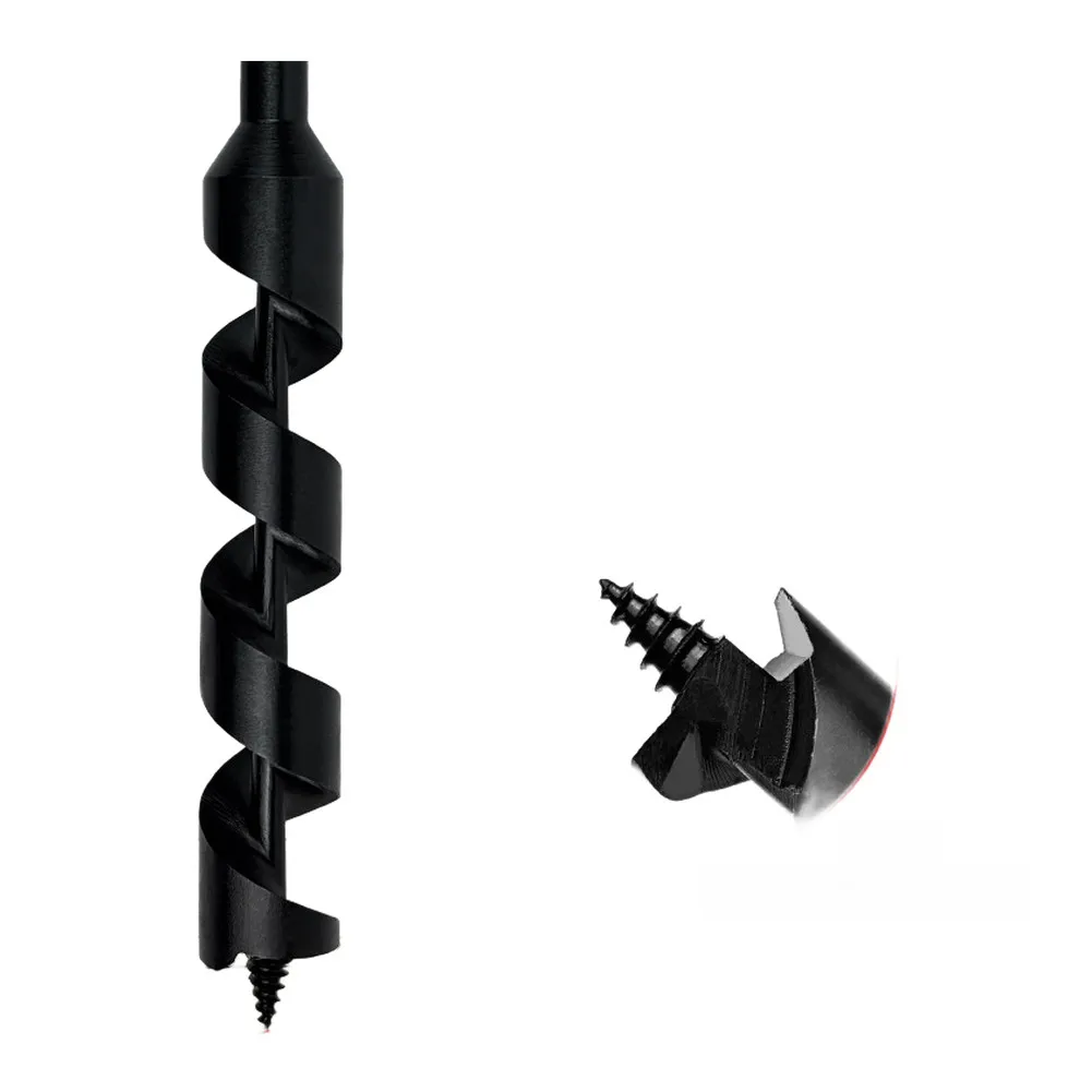 1pc Hand Auger Wood Drill Bushcraft Outdoor Hand Drill Auger Drill Bit Outdoor Extended Drill Bit Self-Tapping Wood Punch Tool