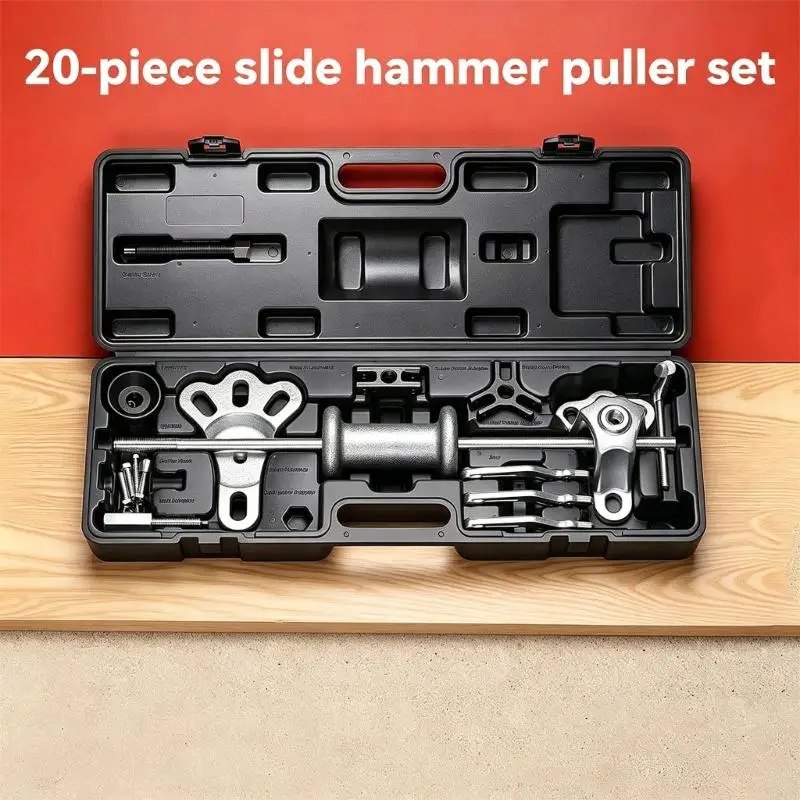 20Pcs Slide Hammer Puller Front Rear Wheel Hub Bearing Shaft Shaft Removal Tool For Mechanical Repair M4YD