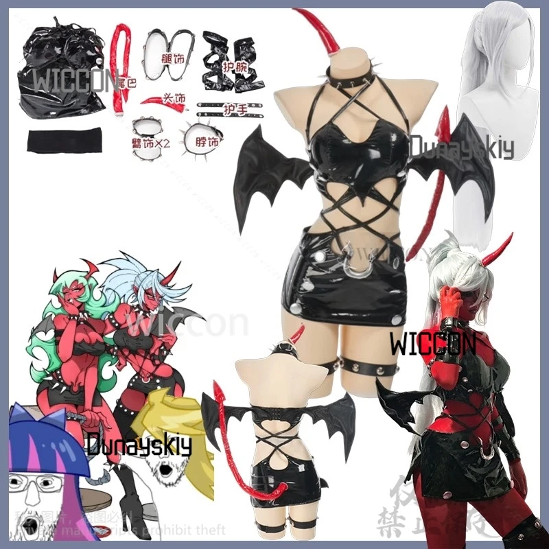 Shop1104345165 Store GARTERBELT play Kneesocks tume مثير PU ضيق ملهى ليلي الملكة براءات الاختراع والجلود شيطان الهالوين