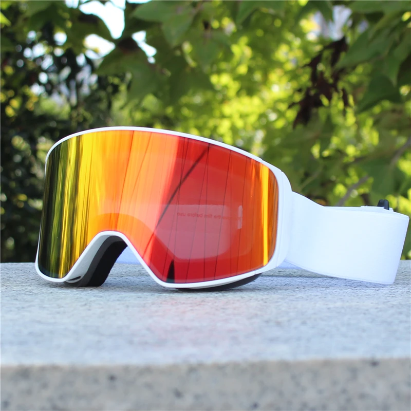 Magnetische Linse, Schneebrille, doppelschichtig, beschlagfrei, UV-Schutz zum Skifahren, Snowboarden, hochauflösende Klarheit, Unisex, Skifahren – Detail 12