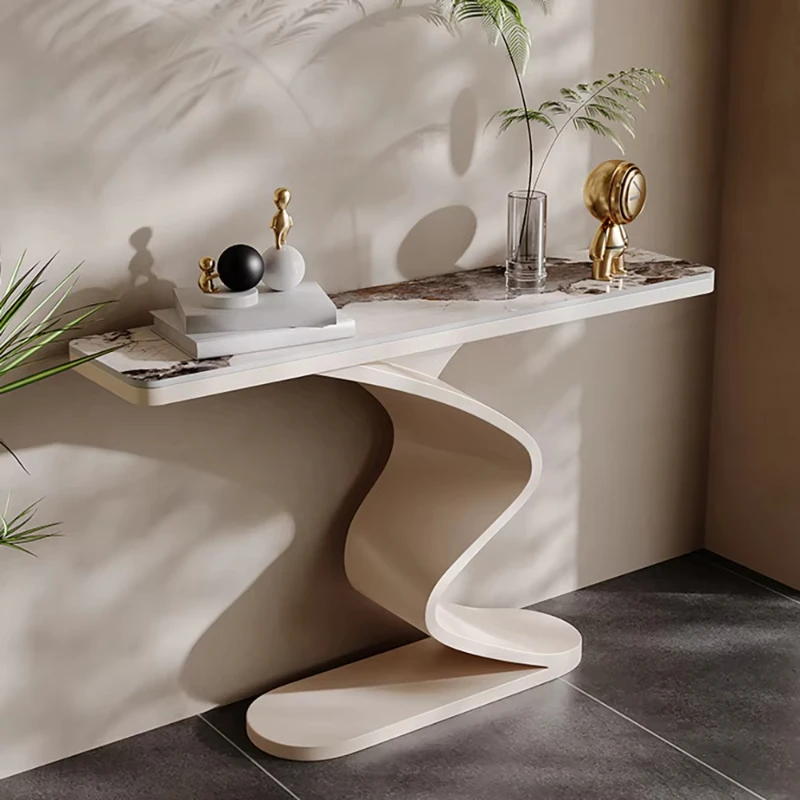 Modern Minimalist Console Table Marble Aesthetic Trendy Entryways Console Table Beauty Luxury Tisch Wohnzimer Home Furniture