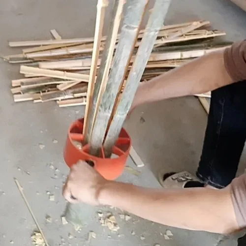 knife broken  artifact  springboard sheep bed fruit support fence bamboo slice slitting processing tool