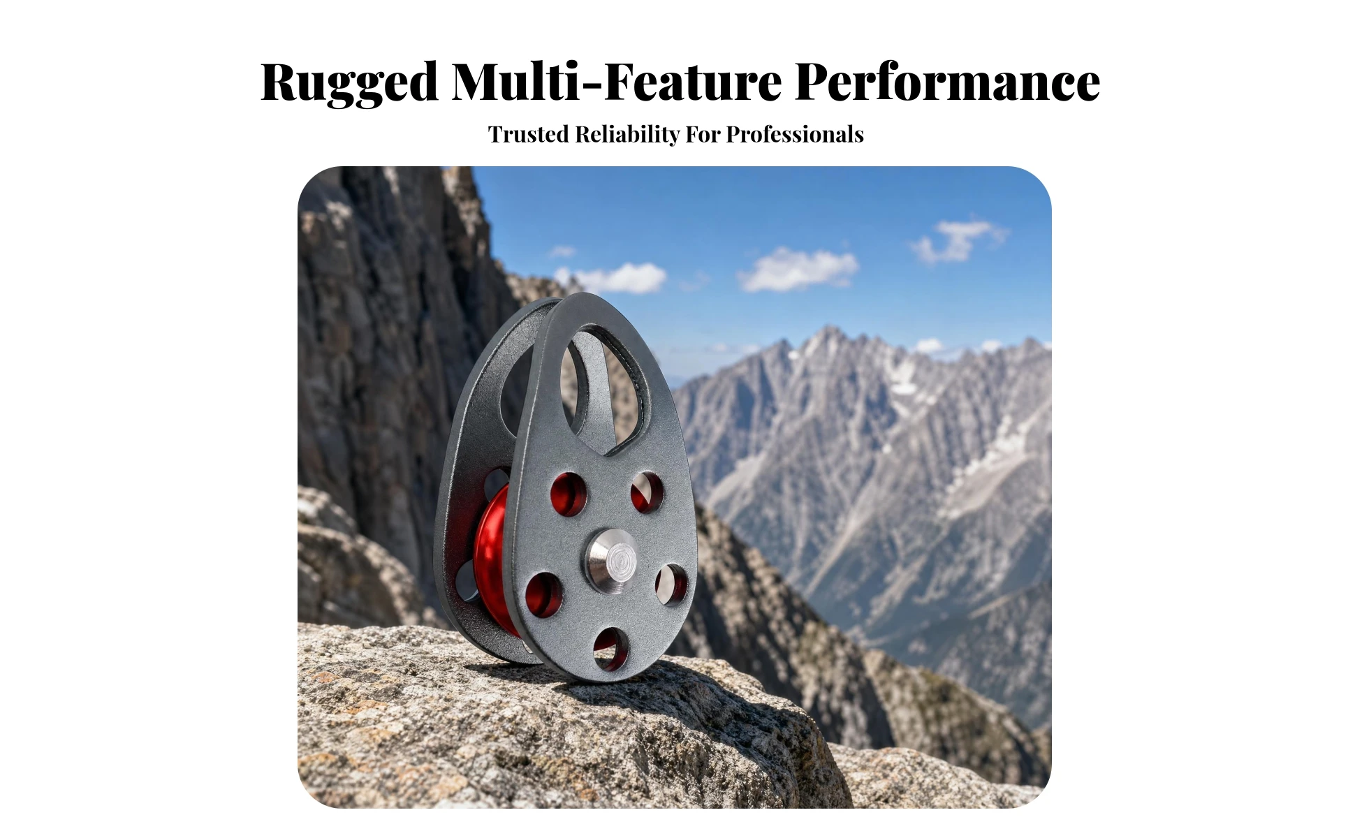 Single Wheel Pulley Smooth Rolling Swivel Pulley Block Rigging Block Heavy Duty